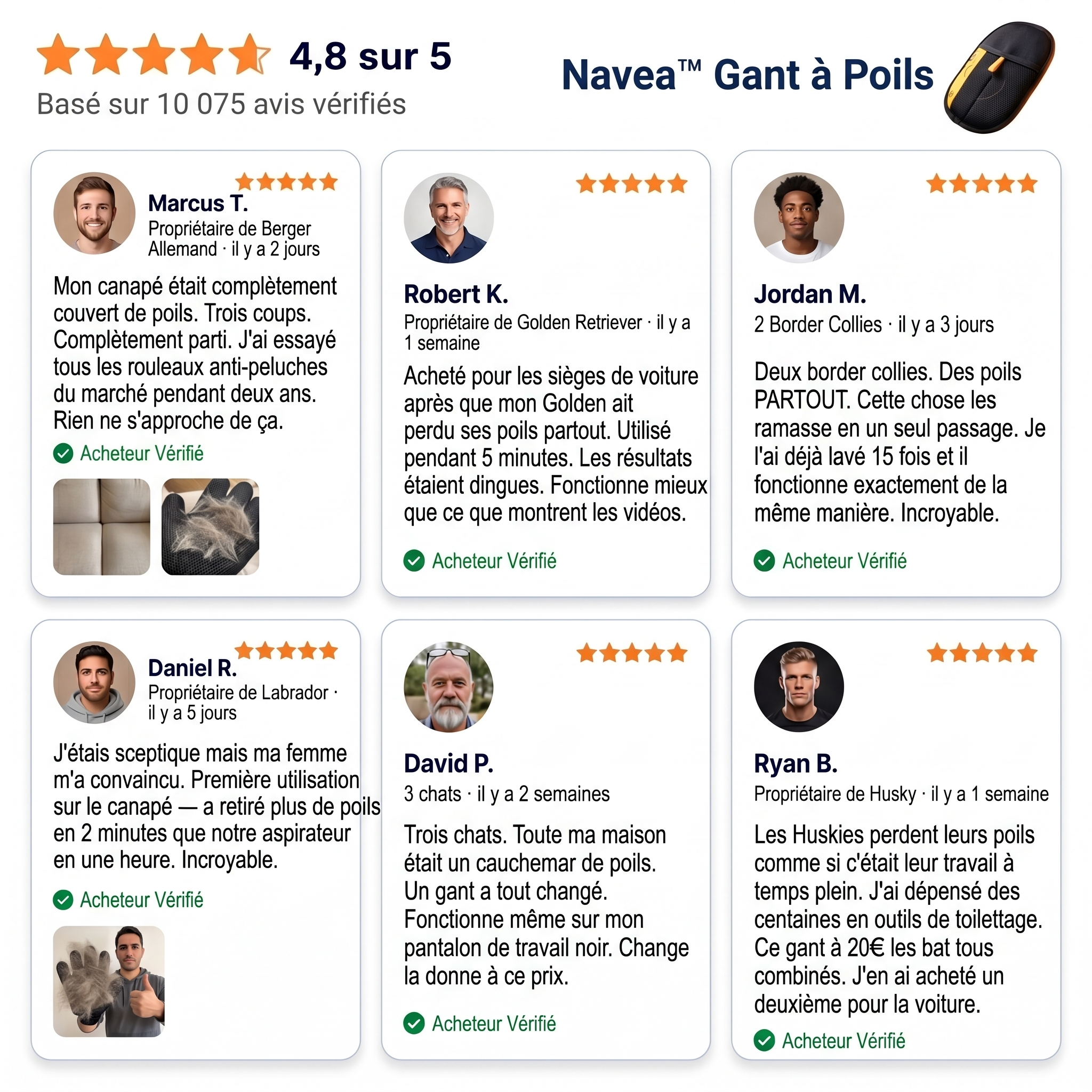 Navea™ Gant Anti-Poils